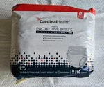 Bag 10 Cardinal Men's Protective Briefs Maximum Absorbency L/xl 44"-58" Diaper. Fixed Price $10.74.