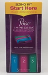 Poise Impressa Women's Bladder Supports Sizing Kit Size 1-2-3, Count 2029. Fixed Price $44.95.