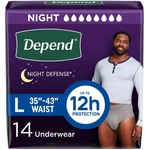 Adult Diapers, Incontinence Underwear For Men, Disposable, Overnight, L.... Fixed Price $25.15.