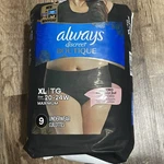 Incontinence Pads Always Discreet Boutique Underwear Xl - 9 Pack. Fixed Price $12.99.