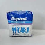 Vintage Depend Adult Diapers Disposable Underwear 10 Ct Extra Absorbency 80S Usa. Fixed Price $39.99.