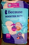 Because Incontinence Booster Pads & Women Pack Of 20 Bladder Control New. Fixed Price $18.99.