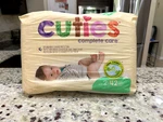 Cuties Complete Care Disposable Diapers Size (12-18 Lbs.) 42 Count. Fixed Price $12.00.