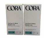 2 Pack Cora Organic Cotton Topsheet Bladder Incontinence Liners, Long (30 Count). Fixed Price $22.99.