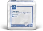 Medline Protection Plus Classic Protective Underwear, Large, 2 Case, 36 Count. Fixed Price $34.99.