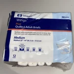 Covidien Wings Plus Quilted Adult Briefs Heavy Diapers Medium 66033 12 Count New. Fixed Price $6.89.