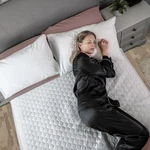 Hygge Sheets Organic Washable Incontinence Bed Pads With Tucks Full, White. Fixed Price $47.23.