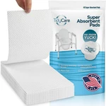 Tidycare Disposable Absorbent Pads For Commode Toilet Chair And Bedpan 40-PACK. Fixed Price $17.25.