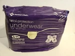 Members Mark Total Protection Underwear Women 22 S/m Waist 28"-40". Fixed Price $22.99.