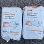 New Packs Of Mckesson Classic Plus Disposable Bed Underpads 23 X 36". Fixed Price $15.00.