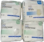 *qty 4* Mckesson Uwbxl Brulxl Unisex Adult Disposable Underwear Brief White. Fixed Price $75.00.