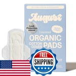 August Regular Cotton Menstrual Pads, 72-PACK Ultra Thin With Wings, Hypoal. Fixed Price $53.43.