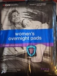 4PACKS Cvs Health Women Overnight Pads Ultimate Absorbency 30 New Sealed.. Fixed Price $42.00.
