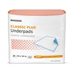 25 Mckesson Light Absorbency Adult Bed Disposable Incontinence Underpads. Fixed Price $12.52.
