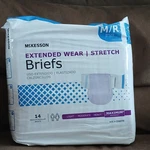 Diapers Mckesson Adult Brief Extended Wear Stretch Size M/r Max Absorbency. Fixed Price $26.00.