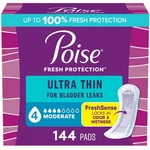 Poise Ultra Thin Incontinence Pads & Postpartum For Bladder Leaks, 4 Dro.... Fixed Price $49.60.