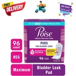 Poise Pads 5 Drop Maximum Absorbency 96 Count Regular Length Women Care. Fixed Price $28.88.