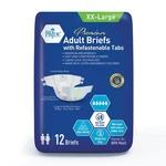 Med Pride Maximum Absorbency Adult Briefs For Xx-large Bag Of 12, White. Fixed Price $33.99.