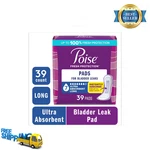 Poise Incontinence Pads For Women, 7 Drop Ultra Absorbency, Long Length, 39COUNT. Fixed Price $26.59.