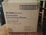 12 Packs Of Cvs Flushable Cleansing Wipes W/aloe 42 Per Free Shipping. Fixed Price $36.50.