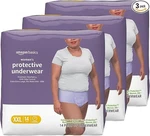 Amazon Basics Incontinence & Postpartum Underwear For Women, 2XL 42COUNT. Fixed Price $37.00.