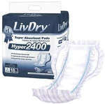 Hyper 2400 Incontinence Pads 18 Count Comfortable Leak Proof Inserts. Fixed Price $70.59.