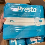 4 Pack, 80 Counts, 20 Each Presto Daily Underwear Adult Size M. Fixed Price $43.99.