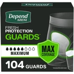 Depend Guards Incontinence Pads For Men, Maximum Absorbency, 104 Count, Packa.... Fixed Price $38.42.