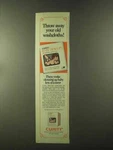 1973 Curity Baby Tidy-ups Ad Throw Away Washcloths. Fixed Price $17.99.