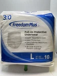 Disposable Underwear Freedom Plus Large 5PACK 50 Count. Fixed Price $88.00.