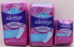 3X Always Pantiliners Thin Regular 60 & 20 (140 Tot) Absorbent. Fixed Price $10.79.