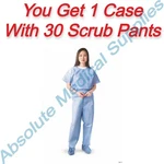 *30-PACK* Medline Scrub Pants Elastic Waist Rear & Side Pockets Small NON27213S. Fixed Price $65.99.