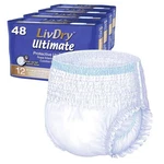 Livdry Ultimate Xl Adult Incontinence Underwear, High Absorbency, Leak Cuff P.... Fixed Price $116.00.