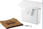 Rubbermaid Sanitary Napkin Receptacle W/rigid Liner & 5 Double-waxed Paper Bags. Fixed Price $16.00.