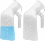 Thick Firm Male Urinal Urine Bottle With Lid 32OZ./1000ML (white)pack Of 2,. Fixed Price $30.73.