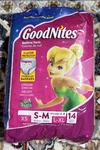 Goodnites Disney Fairies Tinkerbelle S-m 38-65LBS, 14 Count Package New Nos. Fixed Price $79.99.