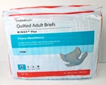 Cardinal Health Quilted Adult Briefs Wings Plus Large Heavy Absorbency 18 Count. Fixed Price $14.99.
