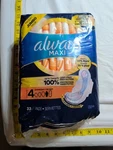 Always Maxi Overnight Pads Jumbo Pack With Flexi-wings 30 Count, Size 4. Fixed Price $18.99.