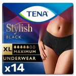 Tena Stylish Black Underwear For Women, Maximum, Xl, 14 Ct. Fixed Price $50.86.