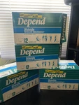 Vintage Shields Bladder Control Prop 4 Box Diapers. Fixed Price $70.00.