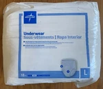 Medline Protection Plus Classic Protective Underwear, Large 18 Per Pack Unisex. Fixed Price $21.99.