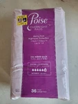 Poise Covernight Pads 36 Count. Fixed Price $25.00.