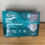 Rely Incontinence Brief Maximum Absorbency Underwear 20-COUNT Medium 34"-46". Fixed Price $14.99.