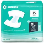 Sunkiss Briefs With Adhesive Tabs Xl 45-64" Worry Free Odor Control 15-CT. Fixed Price $23.39.
