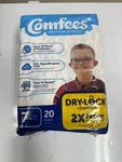 Comfees Size 7 Baby Diapers Hypoallergenic Drinite (case - 4 X 20 Count). Fixed Price $15.00.