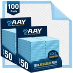 Aay Disposable Bed Pads 30"X36" (100PCS) Tear-resistant Cloth Backing Underpa.... Fixed Price $77.33.