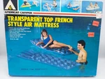 1980'S Sealed American Camper Transparent Top French Style Air Mattress. Fixed Price $44.99.