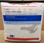 32 Quilted Adult Briefs/truly Breathable By Cardinal Health 3XL-4XL. Fixed Price $52.99.