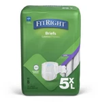 Medline Fitright Incontinence Unisex Adult Diapers Briefs 5XL 90-106IN 229-269CM. Fixed Price $32.50.