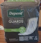 Depend Fresh Protection Guards For Men Maximum Absorbency Dryshield 52 Count 25X. Fixed Price $24.97.